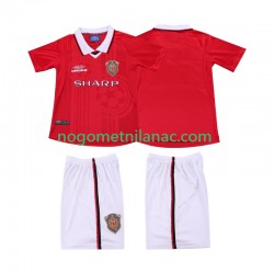 Dres Manchester United 2000 Retro Domaći 1999 Kratkih Rukava - Dječji