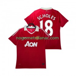 Dres Manchester United SCHOLES 18 Retro Domaći 2011 2010 Kratkih Rukava - Muški