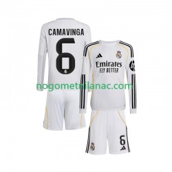 Dres Real Madrid Camavinga 6 Domaći 2025-2026 Dugim Rukavima - Dječji