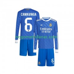 Dres Real Madrid Camavinga 6 Treći 2025-2026 Dugim Rukavima - Dječji