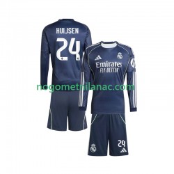 Dres Real Madrid Huijsen 24 Gostujući 2025-2026 Dugim Rukavima - Dječji