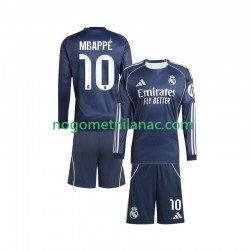 Dres Real Madrid Mbappé Kylian 10 Gostujući 2025-2026 Dugim Rukavima - Dječji