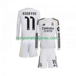 Dres Real Madrid Rodrygo 11 Domaći 2025-2026 Dugim Rukavima - Dječji