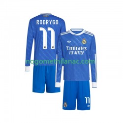 Dres Real Madrid Rodrygo 11 Treći 2025-2026 Dugim Rukavima - Dječji