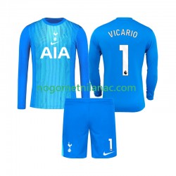 Golmanski Dres - Dres Tottenham Hotspur Guglielmo Vicario 1 Gostujući 2025-2026 Dugim Rukavima - Dječji