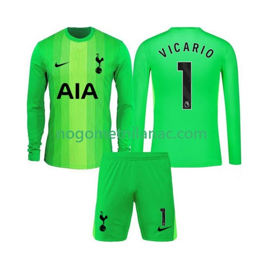 Golmanski Dres - Dres Tottenham Hotspur Guglielmo Vicario 1 Domaći 2025-2026 Dugim Rukavima - Dječji