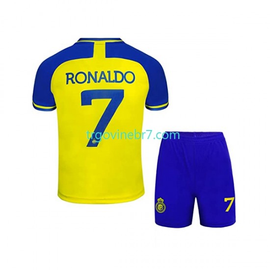 Dres Al-Nassr Ronaldo 7 Domaći 2022-2023 Kratkih Rukava - Dječji