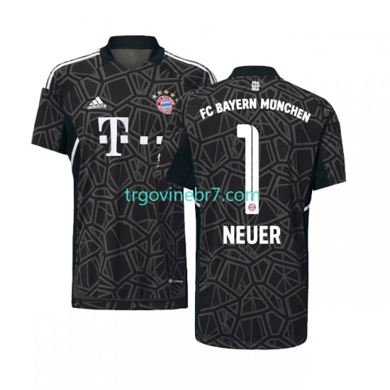 Golmanski Dres - Dres FC Bayern München Manuel Neuer 1 Gostujući 2022-2023 Kratkih Rukava - Muški