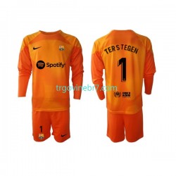 Golmanski Dres - Dres FC Barcelona Ter Stegen 1 Treći 2022-2023 Dugim Rukavima - Dječji Golmanski Dres - Dres FC Barcelona Ter Stegen 1 Treći 2022-2023 Dugim Rukavima - Dječji
