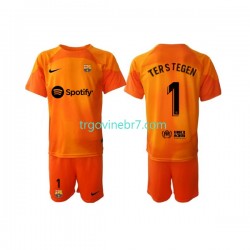 Golmanski Dres - Dres FC Barcelona Ter Stegen 1 Treći 2022-2023 Kratkih Rukava - Dječji Golmanski Dres - Dres FC Barcelona Ter Stegen 1 Treći 2022-2023 Kratkih Rukava - Dječji