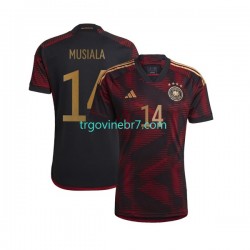 Dres Njemačka Musiala 14 Gostujući World Cup 2022 Kratkih Rukava - Muški Dres Njemačka Musiala 14 Gostujući World Cup 2022 Kratkih Rukava - Muški