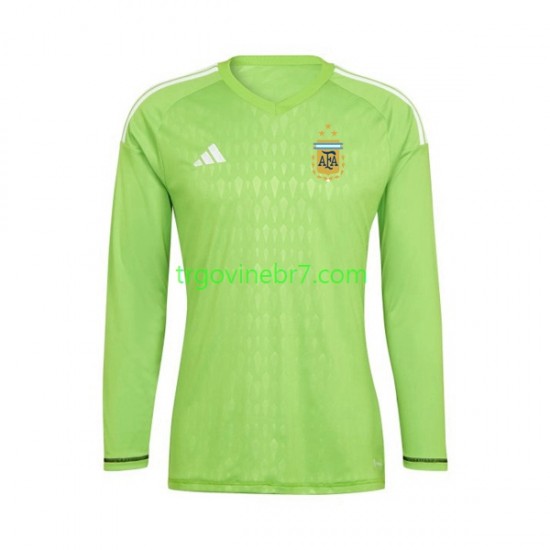 Golmanski Dres - Dres Argentina Domaći World Cup 2022 Dugim Rukavima - Muški