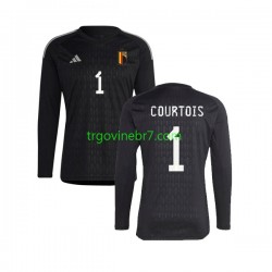 Golmanski Dres - Dres Belgija Courtois 1 Gostujući 2022 Dugim Rukavima - Muški Golmanski Dres - Dres Belgija Courtois 1 Gostujući 2022 Dugim Rukavima - Muški