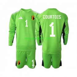 Golmanski Dres - Dres Belgija Courtois 1 Domaći 2021-2022 Dugim Rukavima - Dječji Golmanski Dres - Dres Belgija Courtois 1 Domaći 2021-2022 Dugim Rukavima - Dječji
