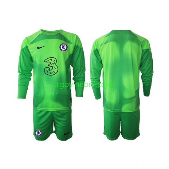 Golmanski Dres - Dres Chelsea Treći 2022-2023 Dugim Rukavima - Dječji