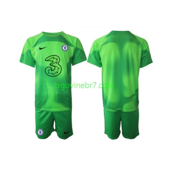 Golmanski Dres - Dres Chelsea Treći 2022-2023 Kratkih Rukava - Dječji