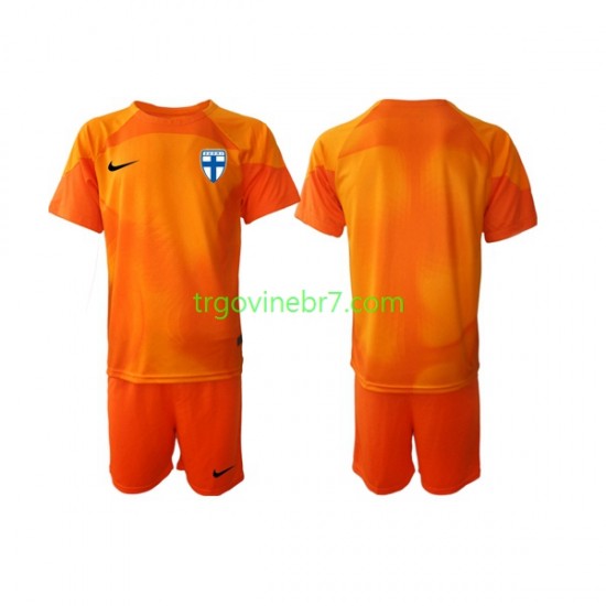 Golmanski Dres - Dres Finska Domaći 2022-2023 Kratkih Rukava - Dječji