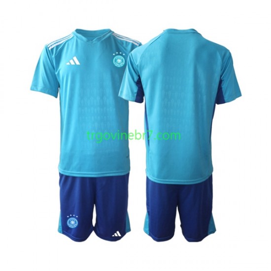 Golmanski Dres - Dres Njemačka Domaći World Cup 2022 Kratkih Rukava - Dječji