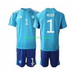 Golmanski Dres - Dres Njemačka Manuel Neuer 1 Domaći World Cup 2022 Kratkih Rukava - Dječji Golmanski Dres - Dres Njemačka Manuel Neuer 1 Domaći World Cup 2022 Kratkih Rukava - Dječji