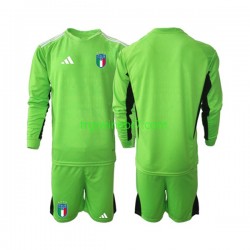 Golmanski Dres - Dres Italija Domaći 2023 Dugim Rukavima - Dječji Golmanski Dres - Dres Italija Domaći 2023 Dugim Rukavima - Dječji