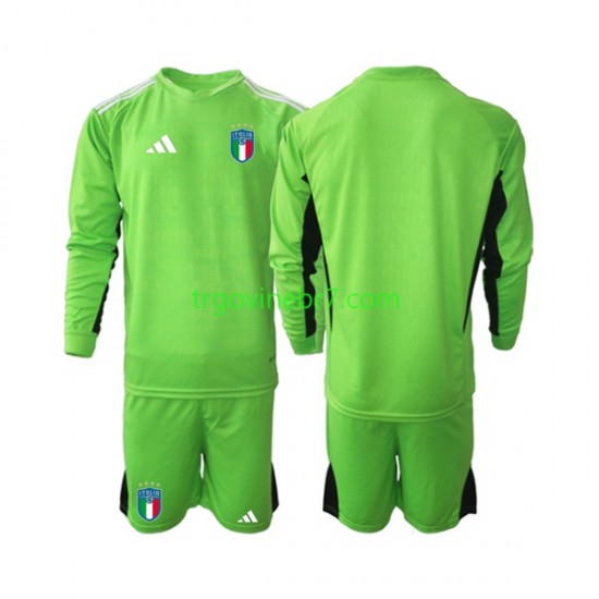 Golmanski Dres - Dres Italija Domaći 2023 Dugim Rukavima - Dječji