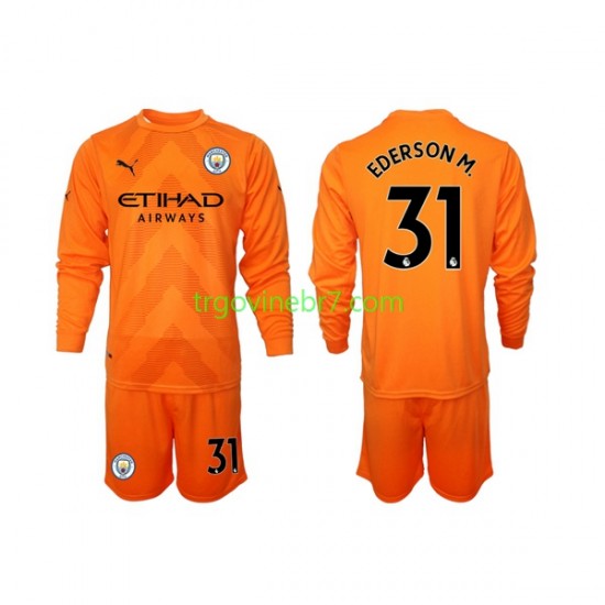 Golmanski Dres - Dres Manchester City Ederson M 31 Treći 2022-2023 Dugim Rukavima - Dječji
