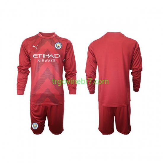Golmanski Dres - Dres Manchester City Domaći 2022-2023 Dugim Rukavima - Dječji
