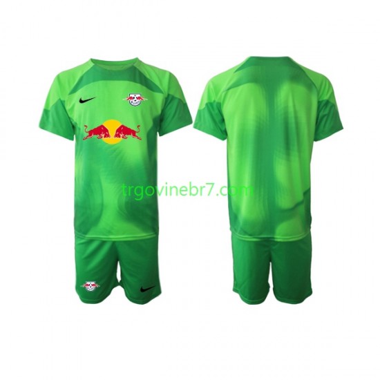 Golmanski Dres - Dres RB Leipzig Gostujući 2022-2023 Kratkih Rukava - Dječji
