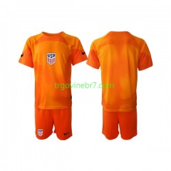 Golmanski Dres - Dres SAD Domaći World Cup 2022 Kratkih Rukava - Dječji Golmanski Dres - Dres SAD Domaći World Cup 2022 Kratkih Rukava - Dječji