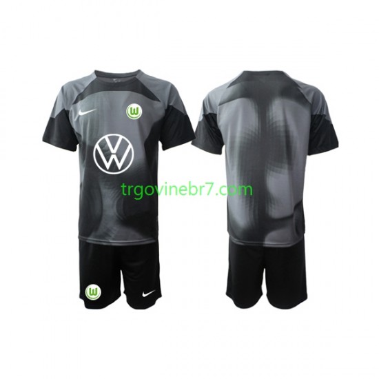 Golmanski Dres - Dres VfL Wolfsburg Domaći 2022-2023 Kratkih Rukava - Dječji