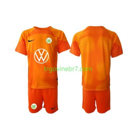 Golmanski Dres - Dres VfL Wolfsburg Treći 2022-2023 Kratkih Rukava - Dječji