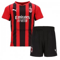 Dres AC Milan Domaći 2021-2022 Kratkih Rukava - Dječji Dres AC Milan Domaći 2021-2022 Kratkih Rukava - Dječji