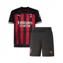 Dres AC Milan Domaći 2022-2023 Kratkih Rukava - Dječji Dres AC Milan Domaći 2022-2023 Kratkih Rukava - Dječji