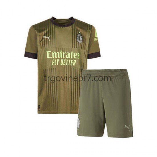 Dres AC Milan Treći 2022-2023 Kratkih Rukava - Dječji