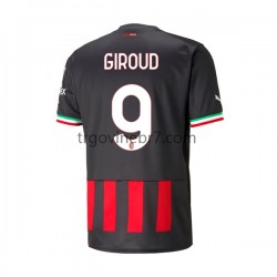 Dres AC Milan Olivier Giroud 9 Domaći 2022-2023 Kratkih Rukava - Muški Dres AC Milan Olivier Giroud 9 Domaći 2022-2023 Kratkih Rukava - Muški