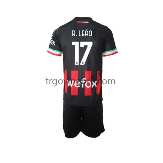 Dres AC Milan Rafael Leao 17 Domaći 2022-2023 Kratkih Rukava - Dječji