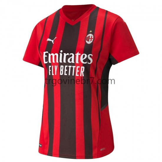 Dres AC Milan Domaći 2021-2022 Kratkih Rukava - Ženska