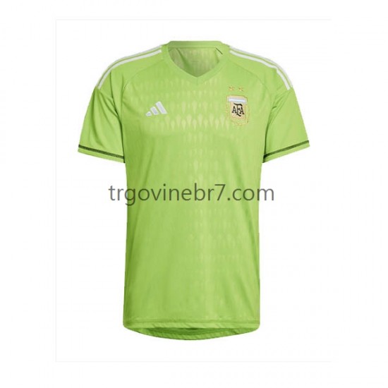 Golmanski Dres - Dres Argentina Gostujući World Cup 2022 Kratkih Rukava - Muški