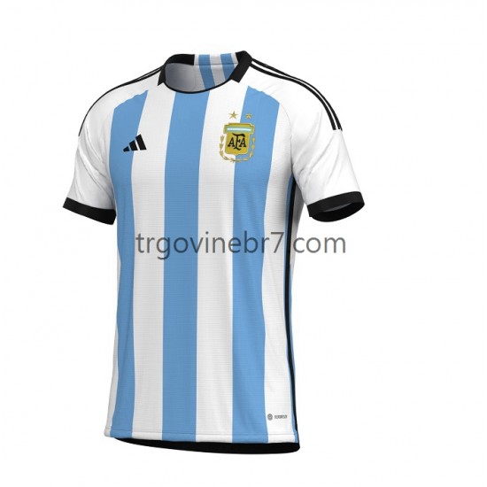 Dres Argentina Domaći World Cup 2022 Kratkih Rukava - Muški