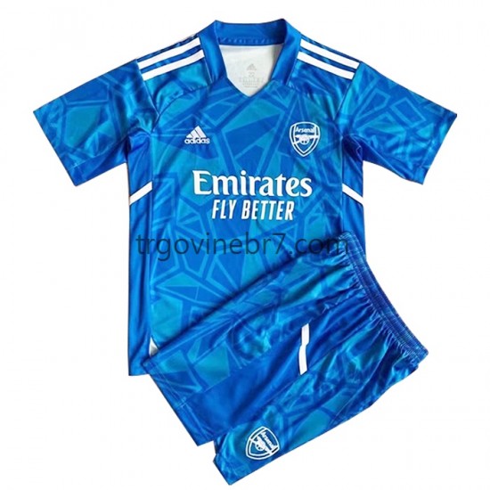 Golmanski Dres - Dres Arsenal Gostujući 2022-2023 Kratkih Rukava - Dječji