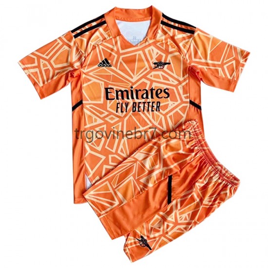 Golmanski Dres - Dres Arsenal Treći 2022-2023 Kratkih Rukava - Dječji