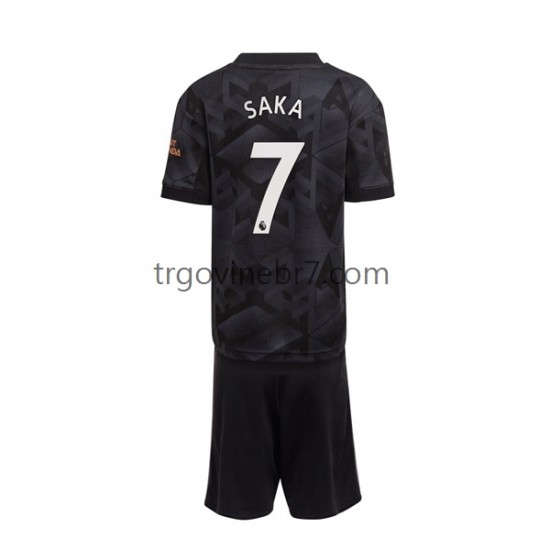 Dres Arsenal Saka 7 Gostujući 2022-2023 Kratkih Rukava - Dječji