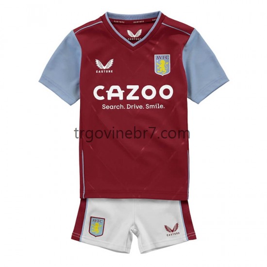 Dres Aston Villa Domaći 2022-2023 Kratkih Rukava - Dječji