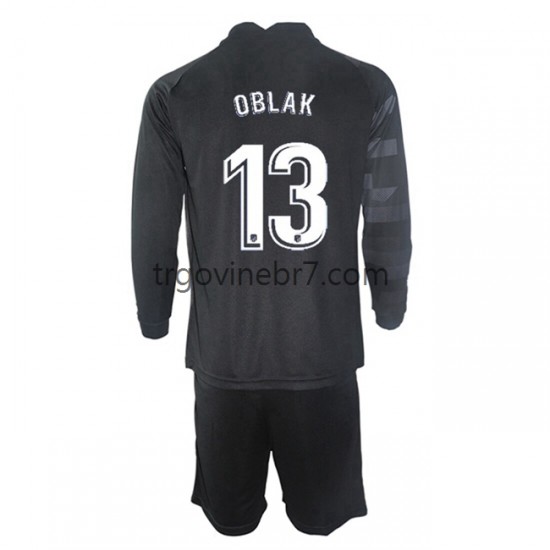 Golmanski Dres - Dres Atlético Madrid Jan Oblak 13 Gostujući 2021-2022 Dugim Rukavima - Dječji