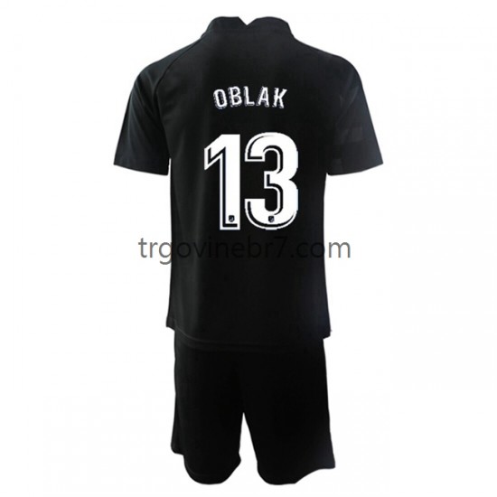 Golmanski Dres - Dres Atlético Madrid Jan Oblak 13 Gostujući 2021-2022 Kratkih Rukava - Dječji