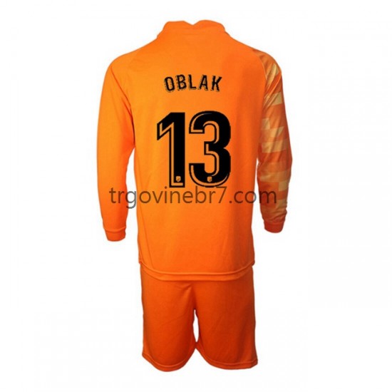 Golmanski Dres - Dres Atlético Madrid Jan Oblak 13 Domaći 2021-2022 Dugim Rukavima - Dječji