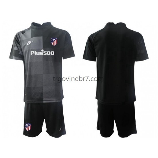 Golmanski Dres - Dres Atlético Madrid Gostujući 2021-2022 Kratkih Rukava - Dječji