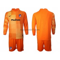 Golmanski Dres - Dres Atlético Madrid Domaći 2021-2022 Dugim Rukavima - Dječji