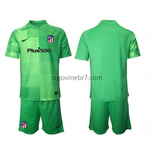Golmanski Dres - Dres Atlético Madrid Treći 2021-2022 Kratkih Rukava - Dječji