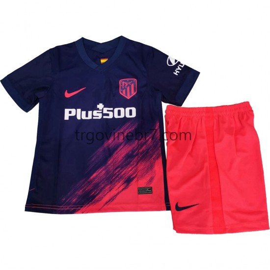 Dres Atlético Madrid Gostujući 2021-2022 Kratkih Rukava - Dječji
